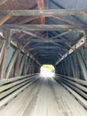 Eustis Covered Bridge view in Quebec, Canada Royalty Free Stock Photo