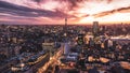 Euston Road, London Epic Sunset