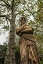 Euterpe Statue in St George`s Gardens Royalty Free Stock Photo