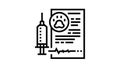 euthanasia domestic pet line icon animation