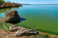 Eutrophication of the Khadzhibey estuary, blooms in the water of the blue-green algae Microcystis aeruginosa