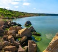 Eutrophication of the Khadzhibey estuary, blooms in the water of the blue-green algae Microcystis aeruginosa