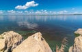 Eutrophication of the Khadzhibey estuary, blooms in the water of the blue-green algae Microcystis aeruginosa