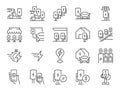 EV car icon set. It included electric car, electric vehicle, ev charger and more icons. Editable Vector Stroke.