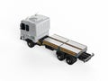 Ev logistic trailer truck or electric vehicle lorry with pack of battery cells module