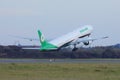 Eva Air takeof from Europe, CDG Royalty Free Stock Photo