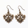 Eva Vankmajerov Inspired Ornate Bronze Filigree Earrings