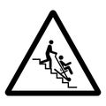 Evacuation Chair Symbol Sign, Vector Illustration, Isolate On White Background Label. EPS10