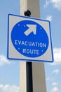 Evacuation route sign