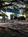 Evacuation Route Sign From Tsunami Wave