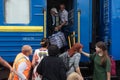 Evacuation train from Pokrovsk, Donetsk region, Ukraine