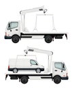 Evacuator car. Vector realistic cars, evacuators illustration