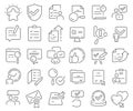 Evaluation line icons collection. Thin outline icons pack. Vector illustration eps10