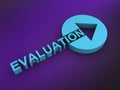 evaluation word on purple