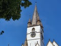 The tower of Evangelic Church in Sibiu, Romania