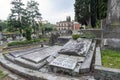 The Evangelical Cemetery at Laurels Cimitero Evangelico agli Allori located in Florence, Italy Royalty Free Stock Photo