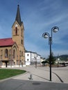 The Evangelical Church in Dolny Kubin at summer