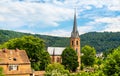 Evangelical church in Hirschhorn, Germany Royalty Free Stock Photo