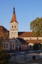 The evangelical church in RÃ¢snov, Brasov, Romania