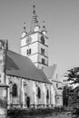 The evangelical church in Sebes, Transylvania, Romania Royalty Free Stock Photo