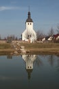 Evangelical church in the village of Neu Horno, Germany.