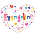 Evangeline girls name Royalty Free Stock Photo