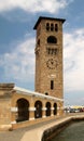 Evangelismos Church, Bell Tower, Rhodes, Mandraki harbour, Greece Royalty Free Stock Photo