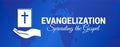 Evangelization  - Spread the Gospel Background Illustration Royalty Free Stock Photo