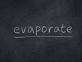 Evaporate Royalty Free Stock Photo