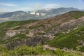 in summer, mountain glaciers evaporate intensively Royalty Free Stock Photo