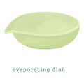 Evaporating dish icon, cartoon style Royalty Free Stock Photo