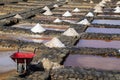 Evaporation ponds for sea salt production