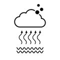 Evaporation vector icon