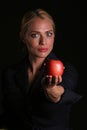 Eve hands YOU an Apple Royalty Free Stock Photo