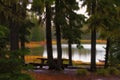 Scott Lake Camping Site along the Santiam Pass