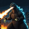 Even godzila needs dollars, just like me and you Royalty Free Stock Photo