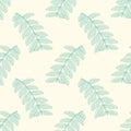 Even Pinnated Leaflets Seamless Illustration Pattern