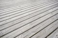 Even terrace wood, planks going evenly Royalty Free Stock Photo