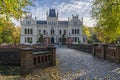 Evenburg Castle in Leer built in neo-Gothic style