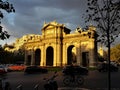 Evenig Madrid Alcala gate - nice coloured