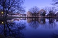 Evening at Aarhus University campus, Denmark Royalty Free Stock Photo