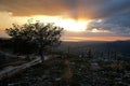 Evening above Trinidad, Cuba.