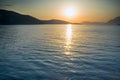 Evening Aegean sea, sea sunset