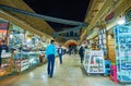 Evening alley of Sartasari Bazaar, Kerman, Iran