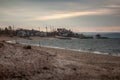 Evening at the american coast, Long Island