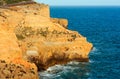 Evening Atlantic rocky coastline, Algarve, Portugal