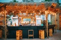 Evening Bar In Form Of Tropics On Sea Coast Royalty Free Stock Photo
