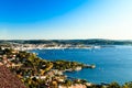 Evening after the Barcolana regatta of record in the gulf of Trieste