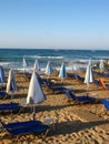 Evening in the beach