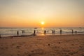 Evening beach atmosphere on a tropical island Royalty Free Stock Photo